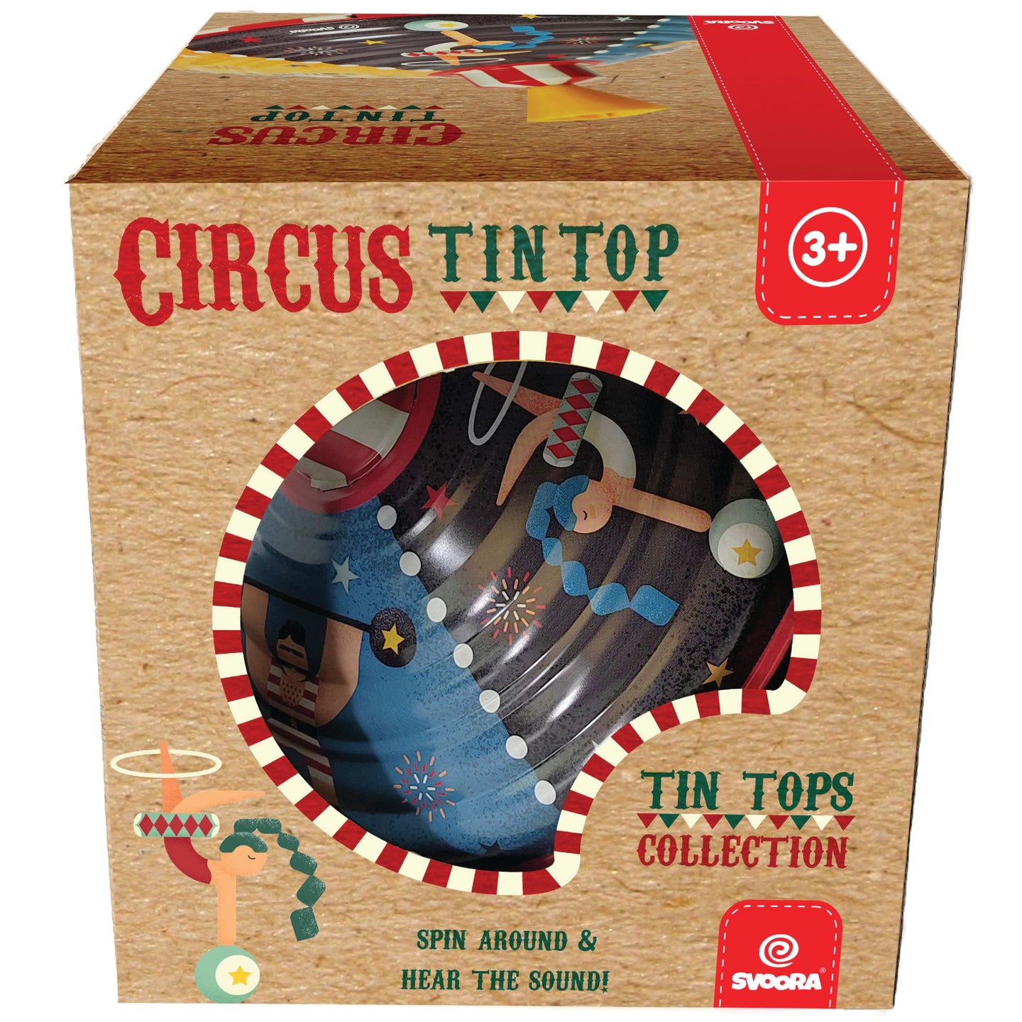SPINNING TOP WITH SOUND ‘CIRCUS’